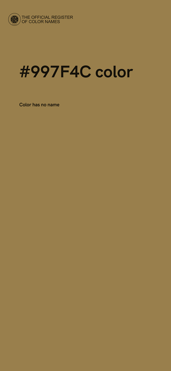 #997F4C color image