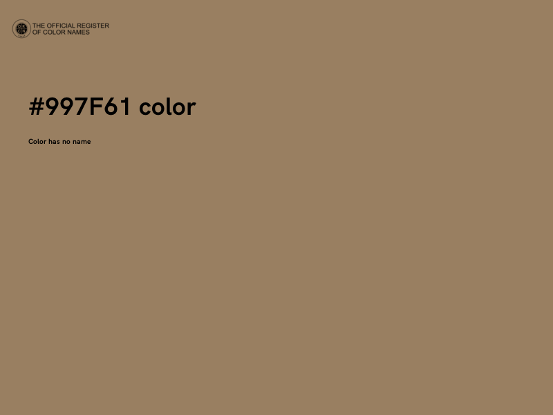 #997F61 color image