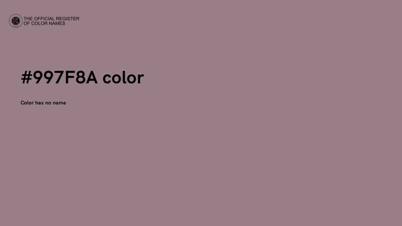 #997F8A color image