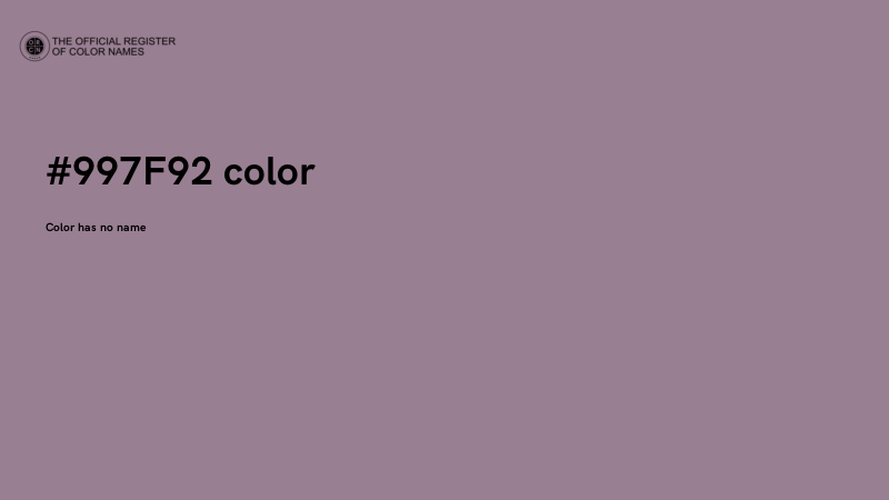 #997F92 color image