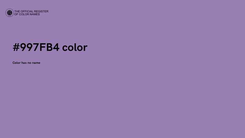 #997FB4 color image