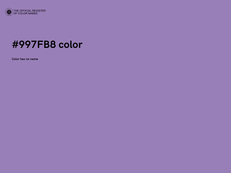#997FB8 color image