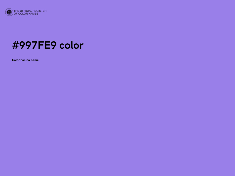 #997FE9 color image