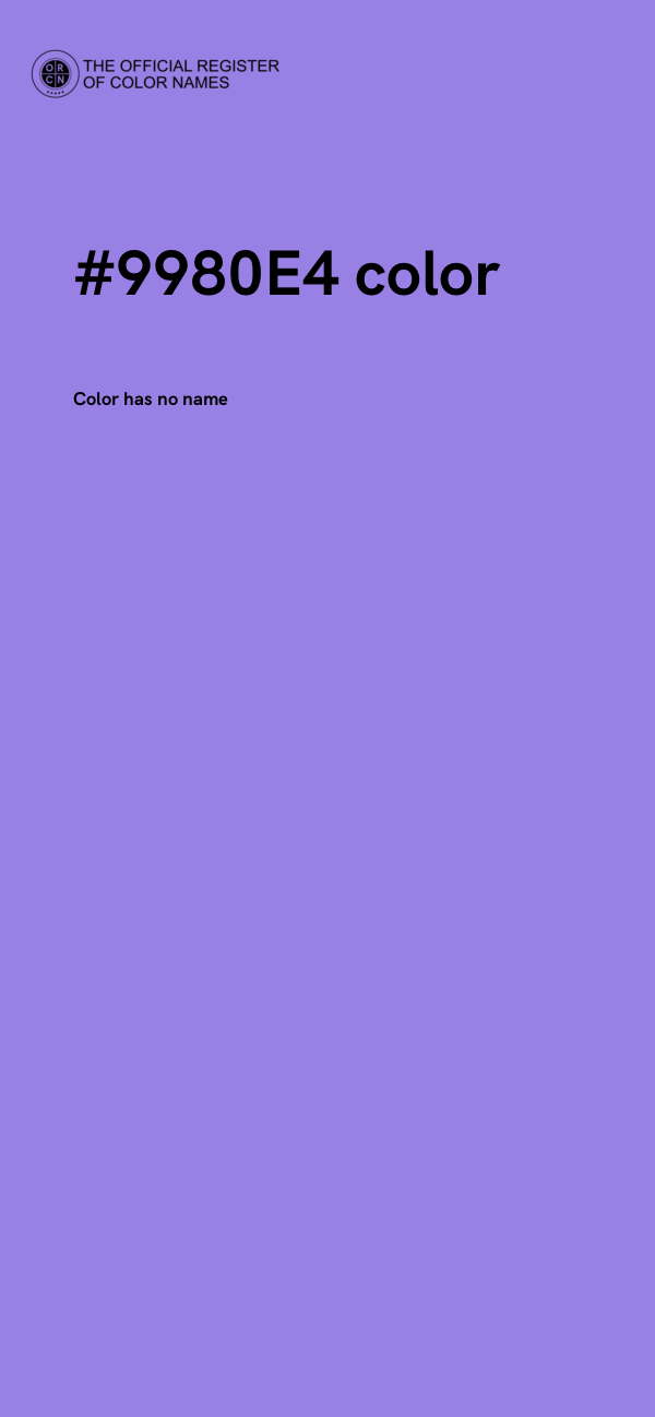 #9980E4 color image