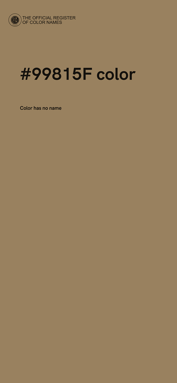 #99815F color image