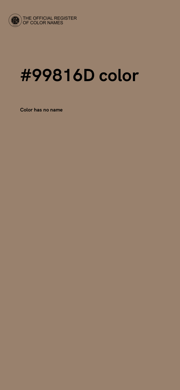 #99816D color image