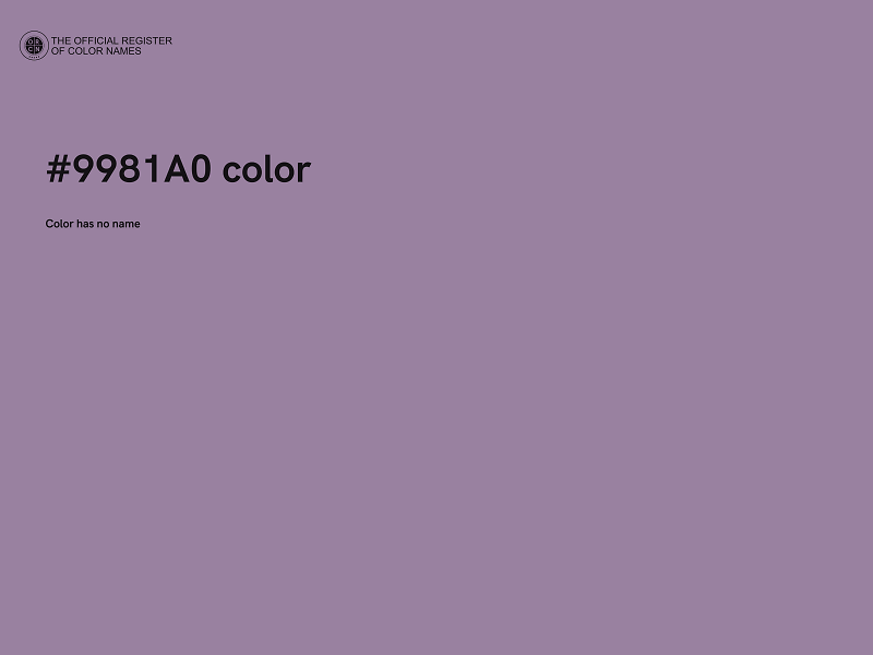 #9981A0 color image