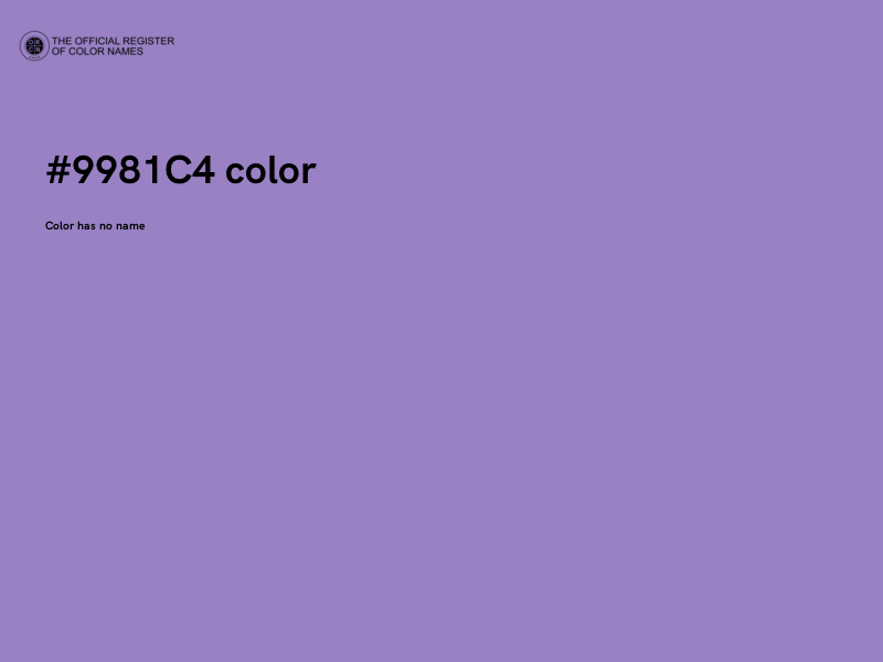 #9981C4 color image