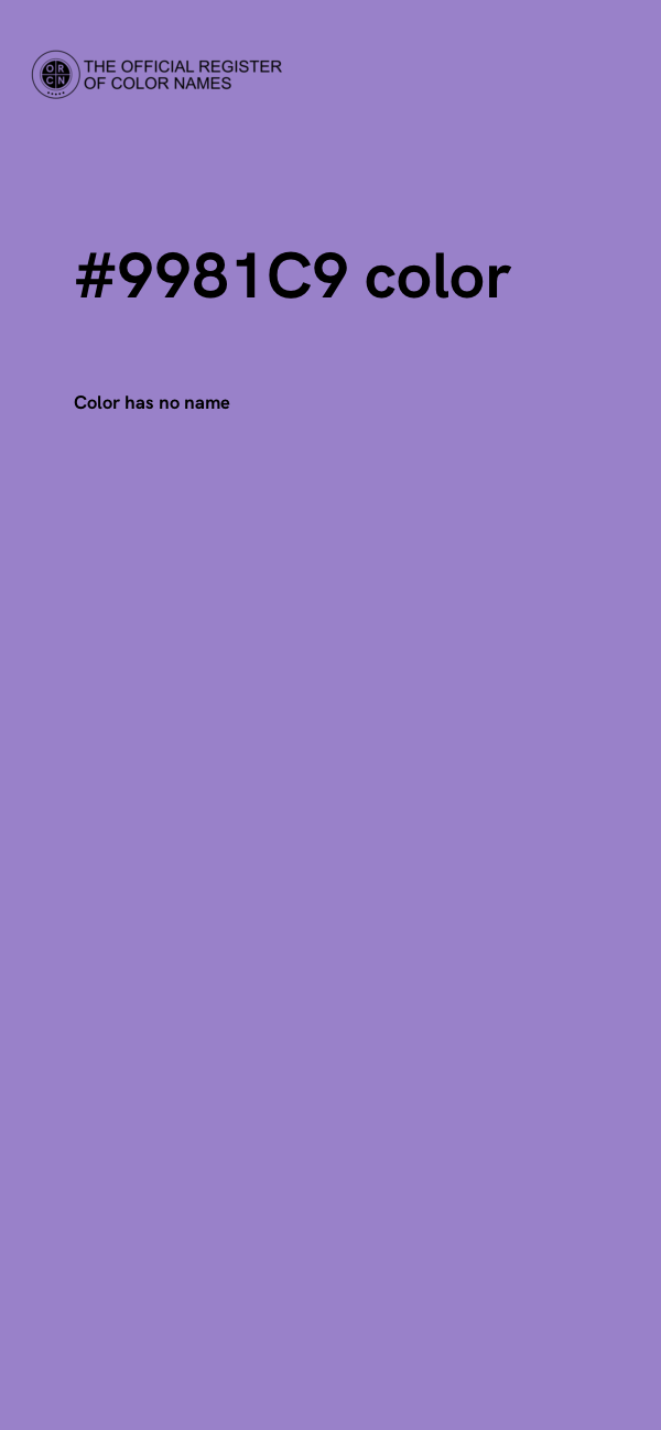 #9981C9 color image