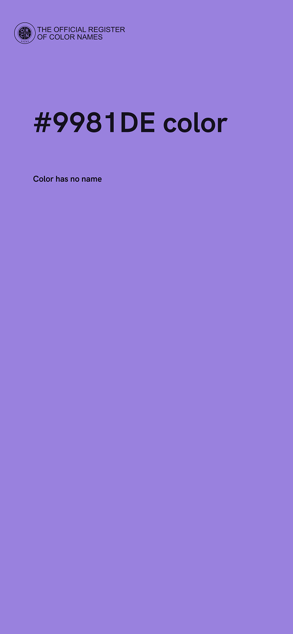 #9981DE color image