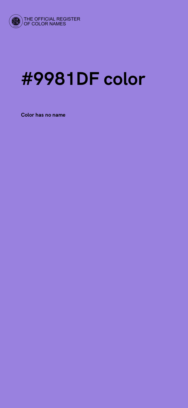 #9981DF color image