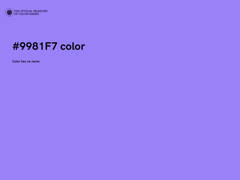 #9981F7 color image