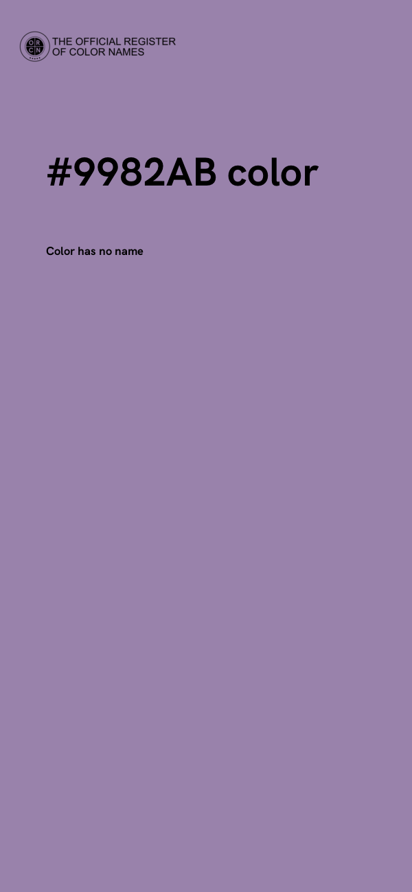 #9982AB color image