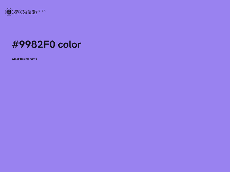 #9982F0 color image