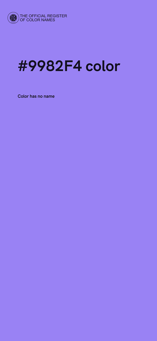 #9982F4 color image