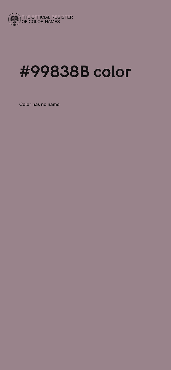 #99838B color image
