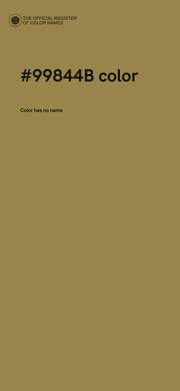 #99844B color image