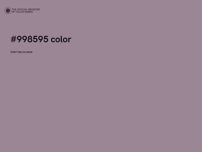 #998595 color image