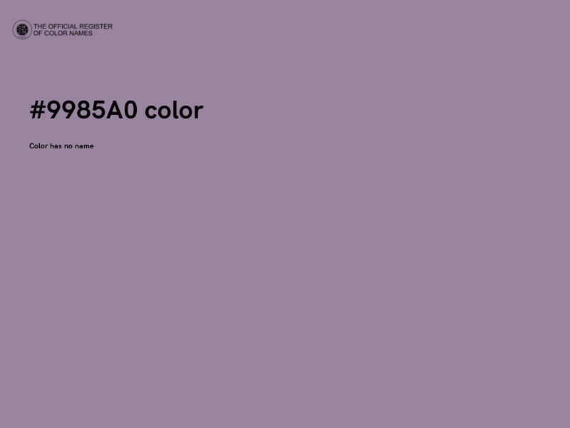 #9985A0 color image