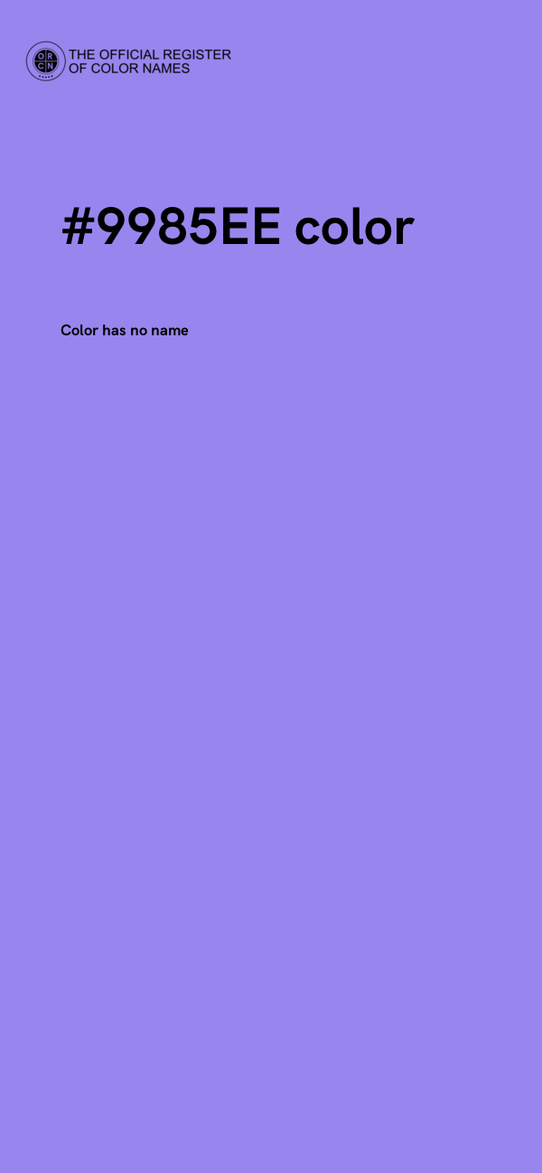#9985EE color image