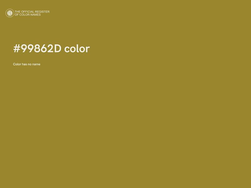 #99862D color image