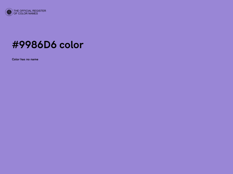 #9986D6 color image