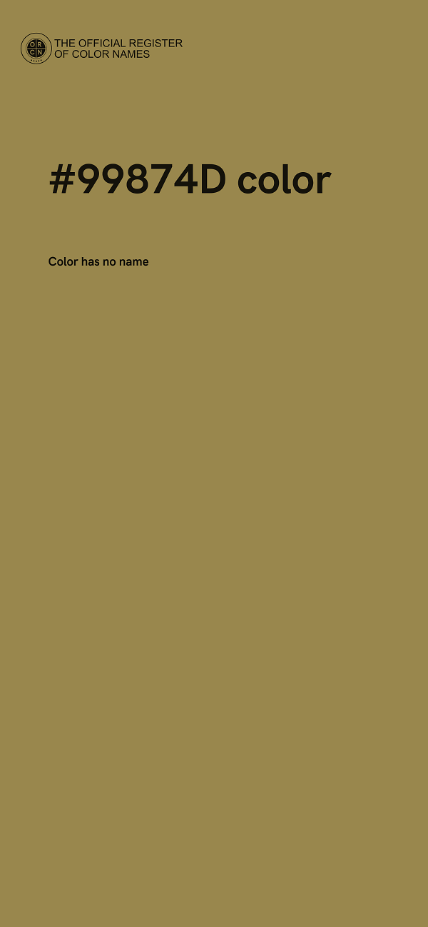 #99874D color image