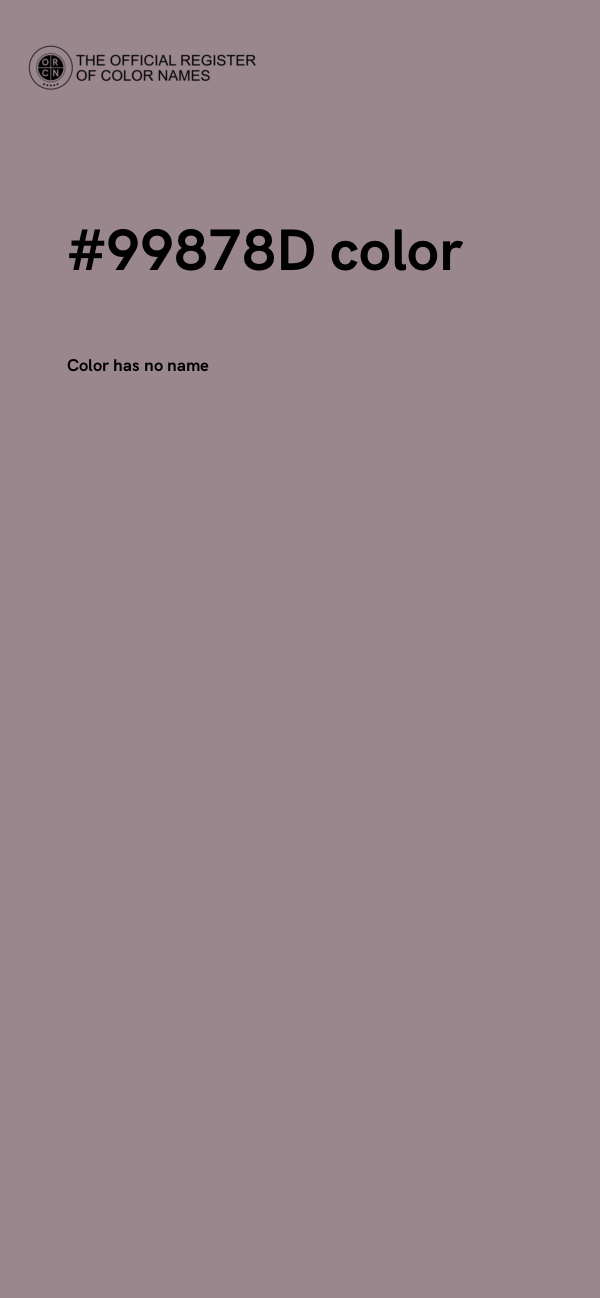 #99878D color image