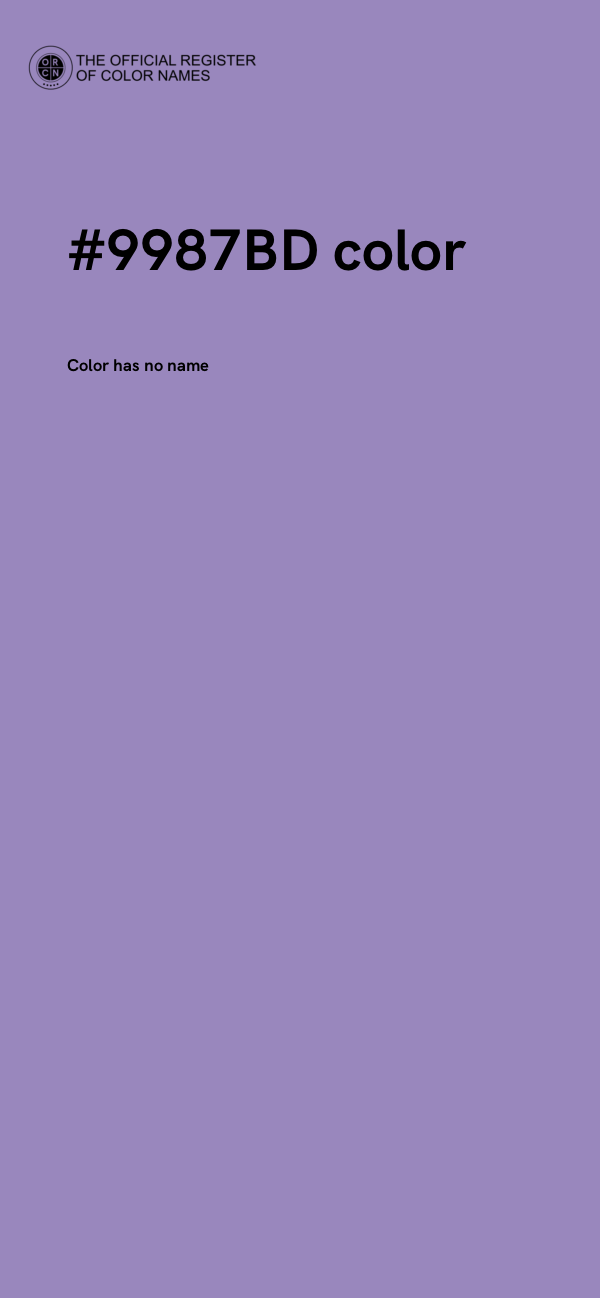 #9987BD color image