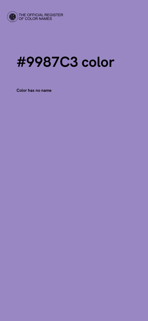 #9987C3 color image