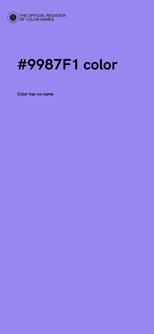 #9987F1 color image