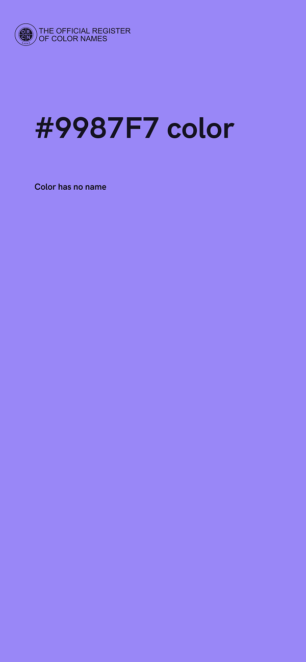 #9987F7 color image
