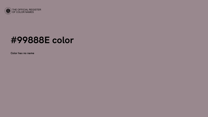 #99888E color image