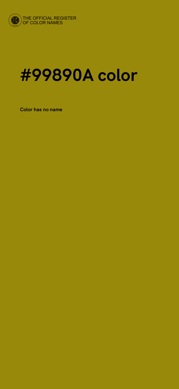#99890A color image