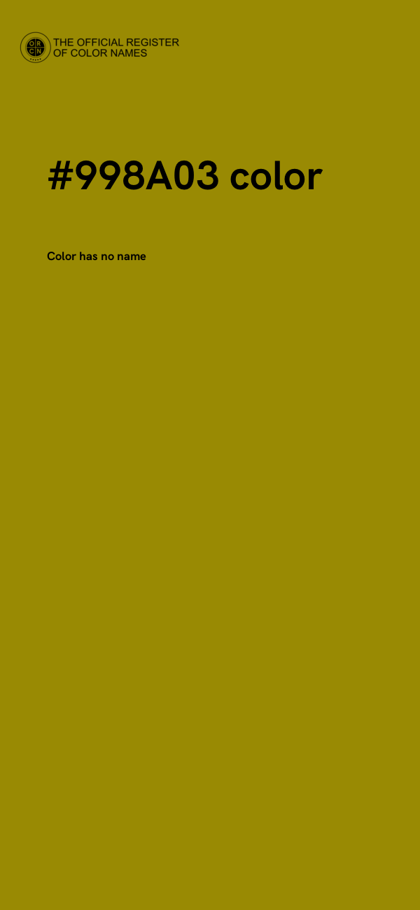 #998A03 color image