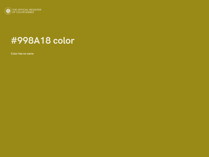 #998A18 color image