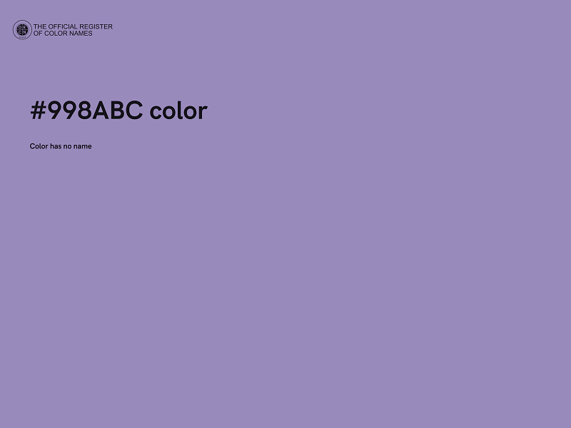 #998ABC color image