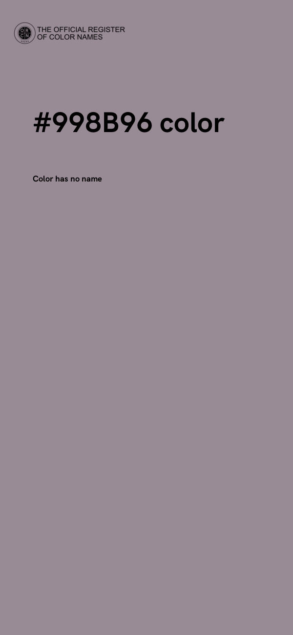 #998B96 color image