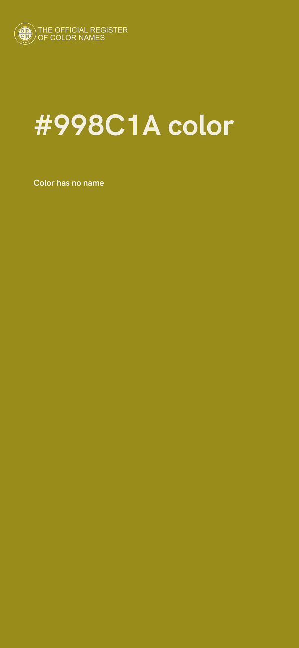 #998C1A color image