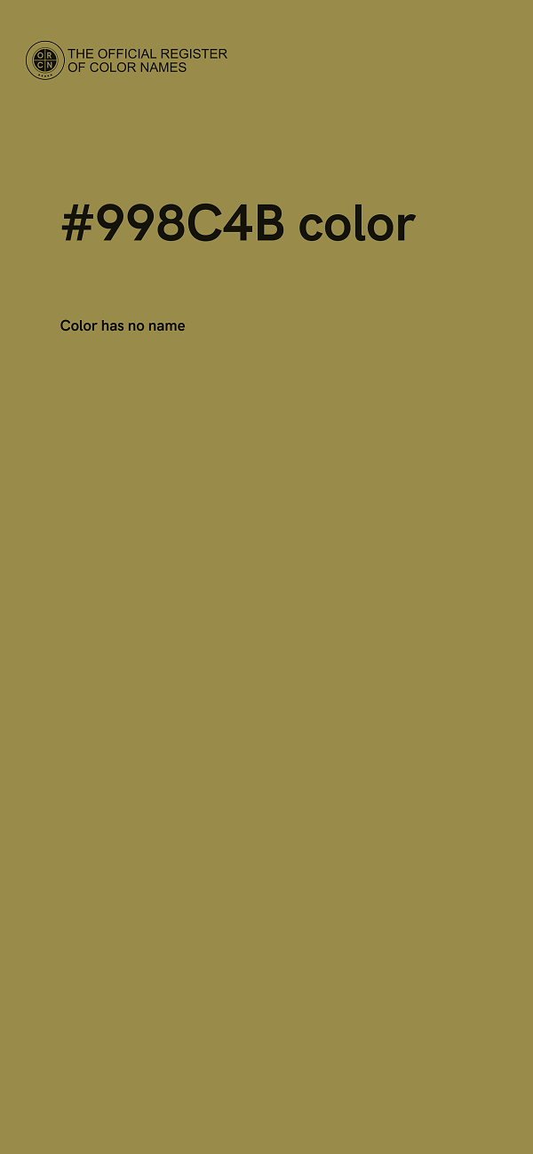 #998C4B color image