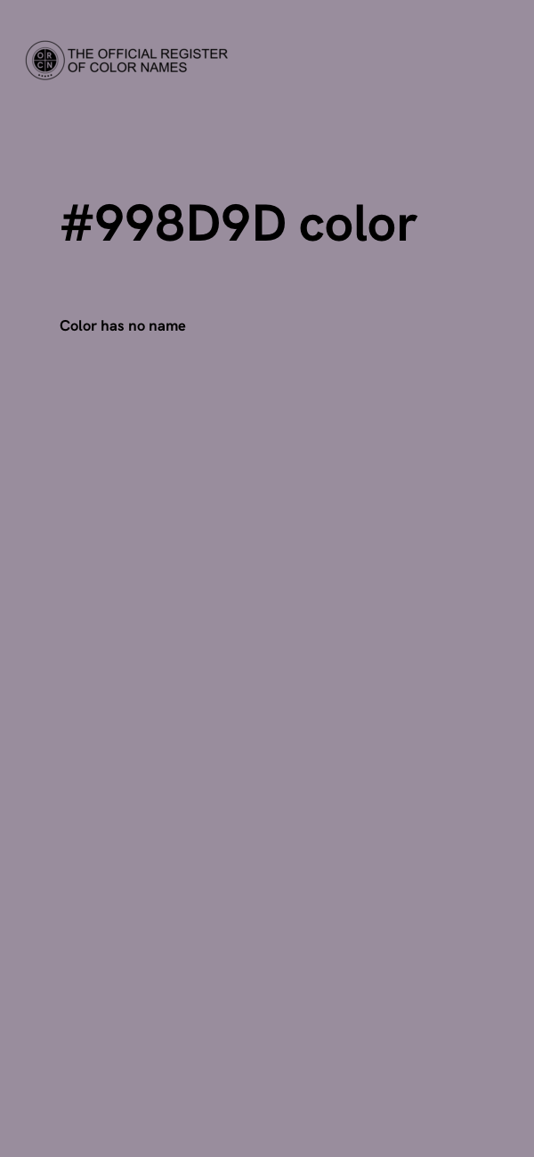#998D9D color image