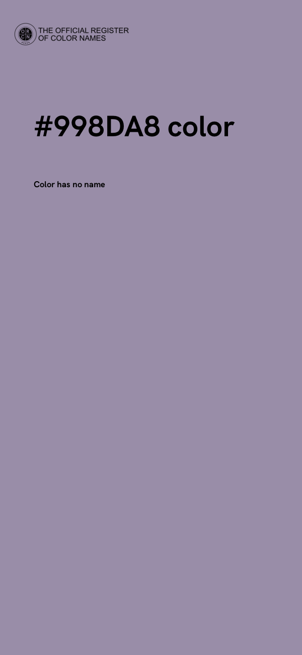 #998DA8 color image
