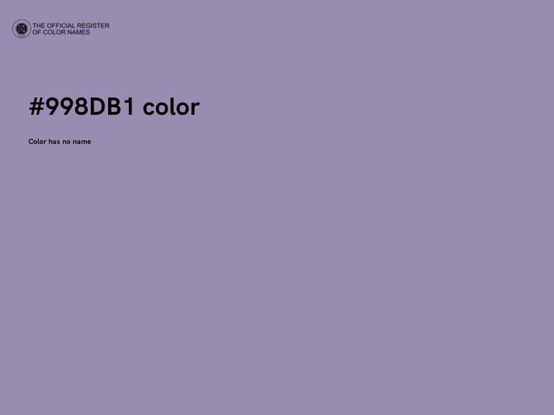 #998DB1 color image