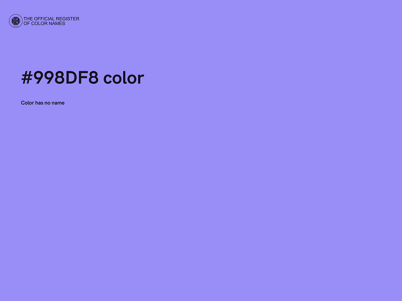 #998DF8 color image