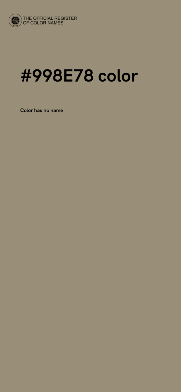 #998E78 color image