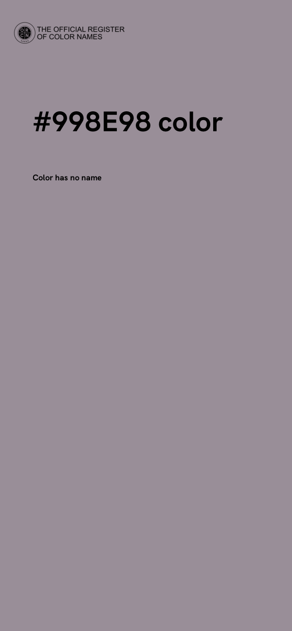 #998E98 color image