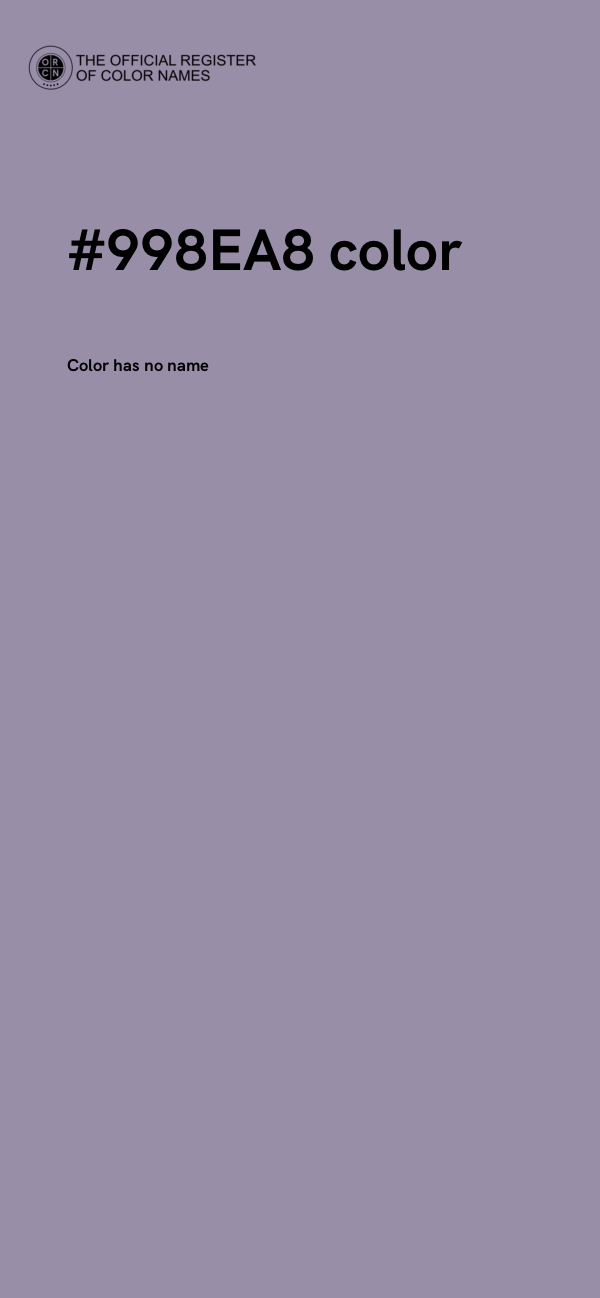 #998EA8 color image