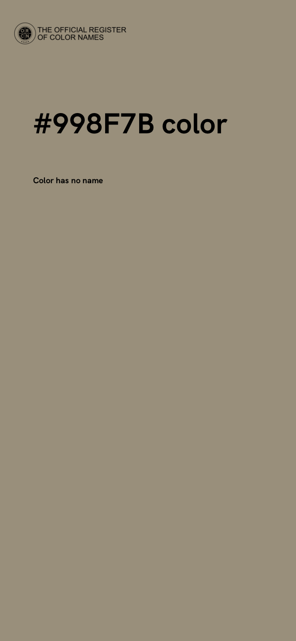 #998F7B color image