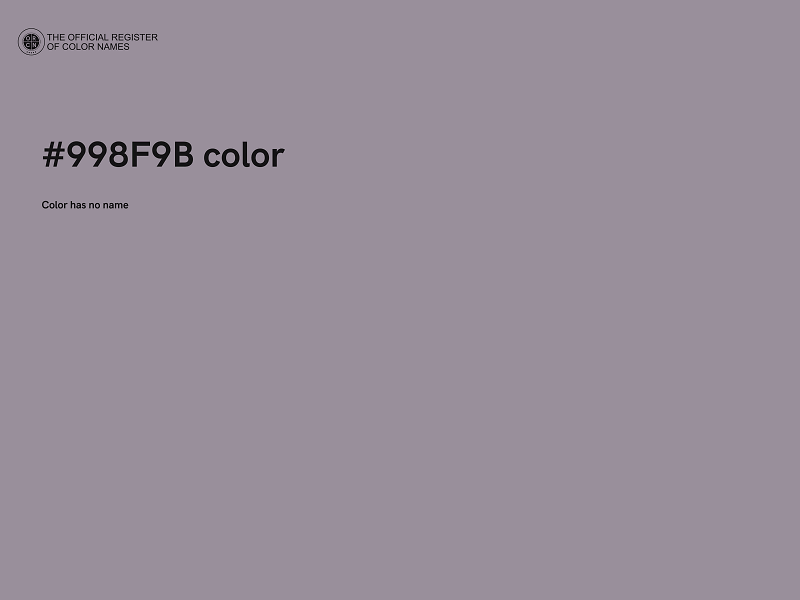 #998F9B color image