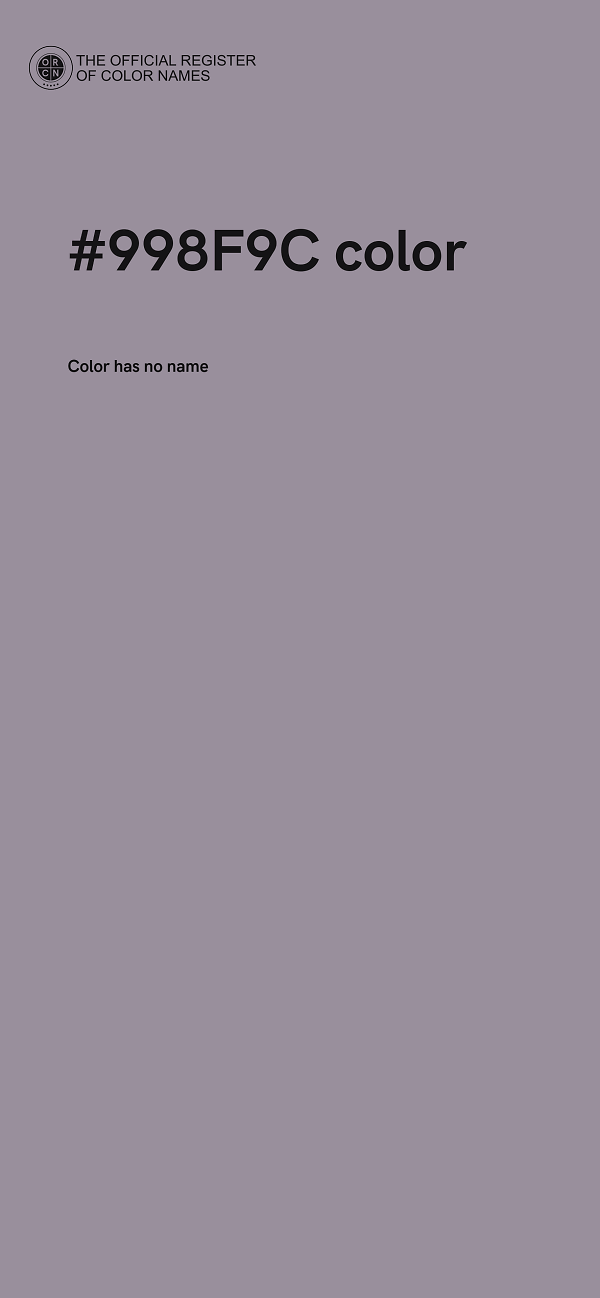 #998F9C color image